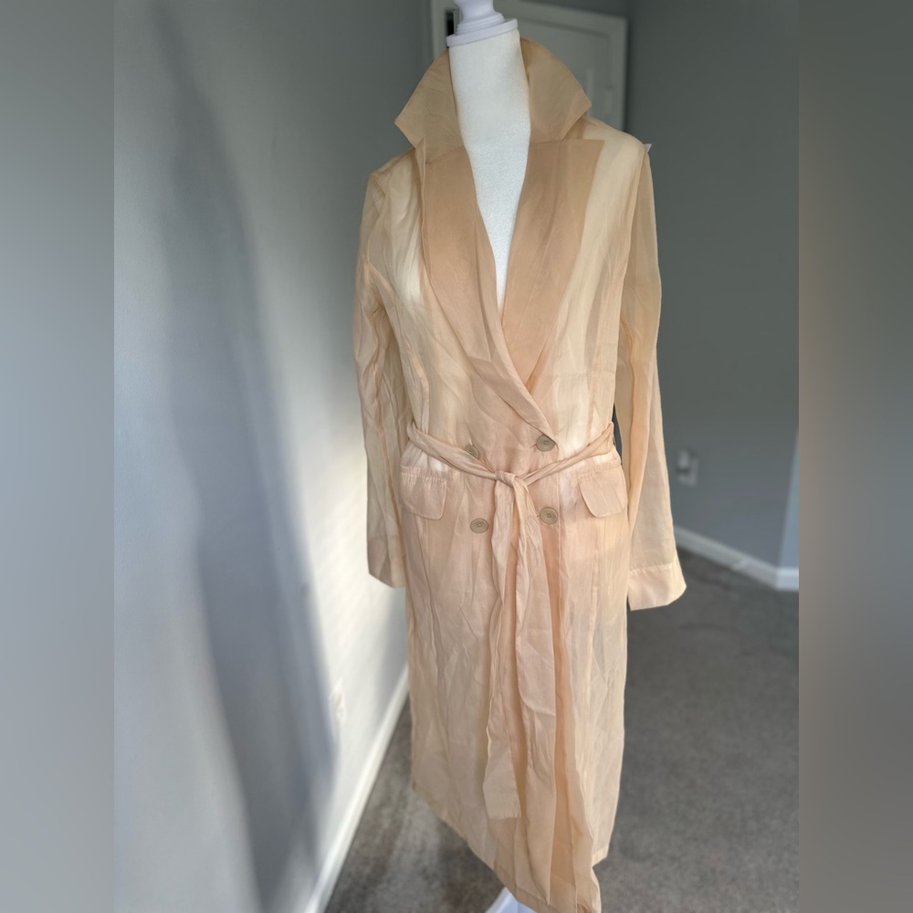 Coat / Tunic transparent, belt * never worn*